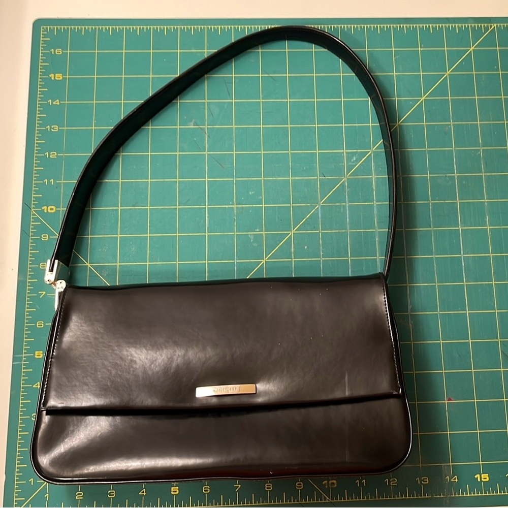 Nine West Black Shoulder Bag with Silver Accents